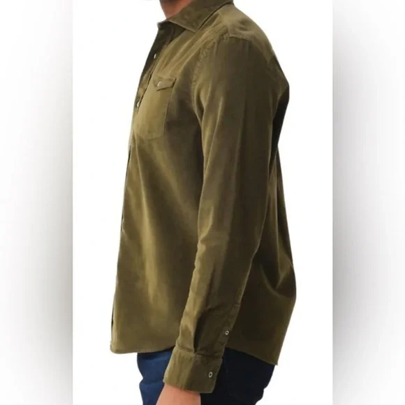 Johnnie-O NWT Kodiak Button Down Shirt Olive Men’s Size S
